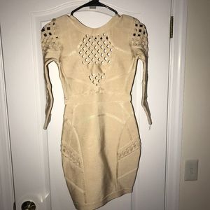 Cream Bodycon Dress